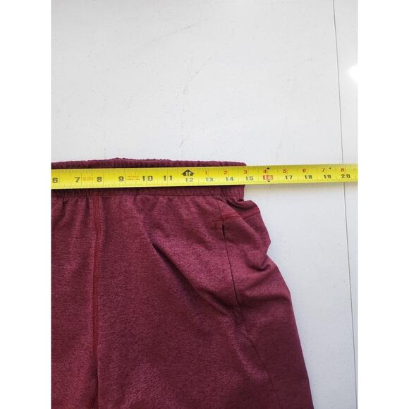 NOBULL Shorts Mens Medium Red Heather Athletic Training Lined Drawstring Pockets - Picture 10 of 13
